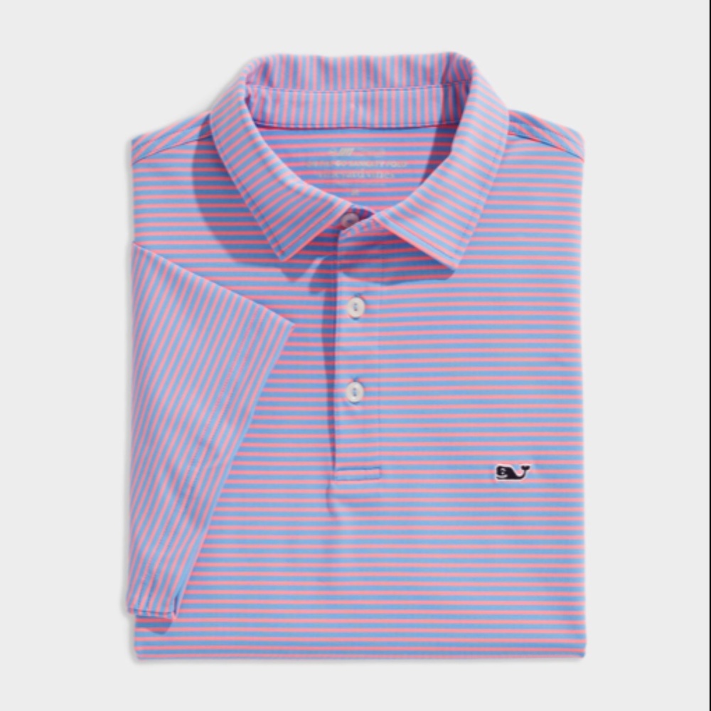VV Bradley Stripe Sankaty Performance Polo NWT
